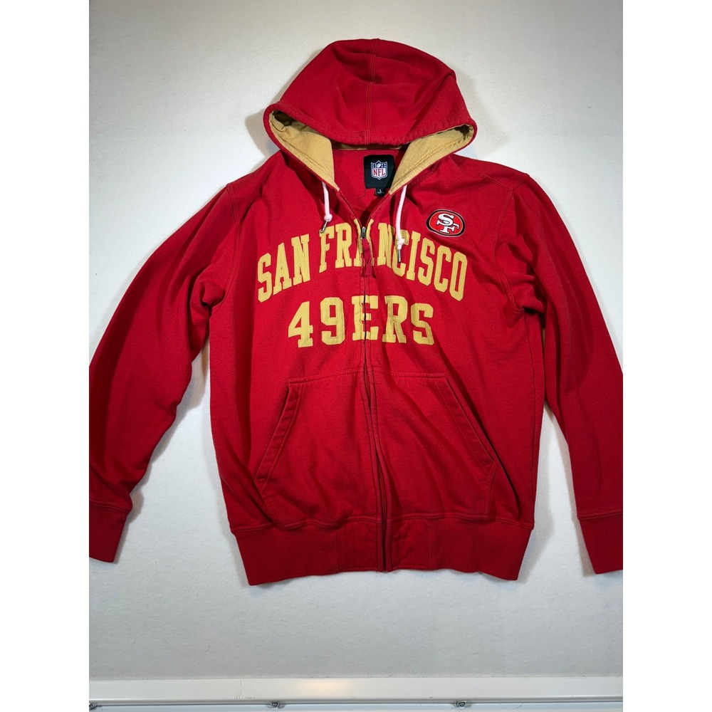 San Francisco 49ers NFL Full Zip Hoodie Sweatshirt Red